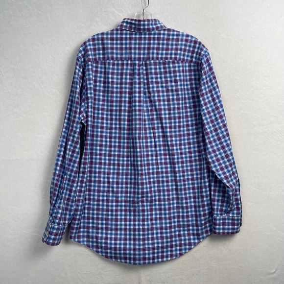 Vineyard‎ Vines Slim Fit Tucker Button Up Shirt Red, White, & Blue Plaid Small - Picture 9 of 14